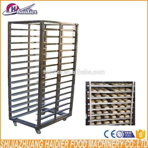 stainless steel trolleys for bake bread (carrelli per infornare pane)